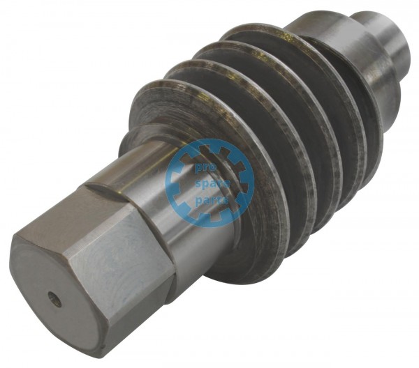 Worm for blanket cylinder tensioning device
